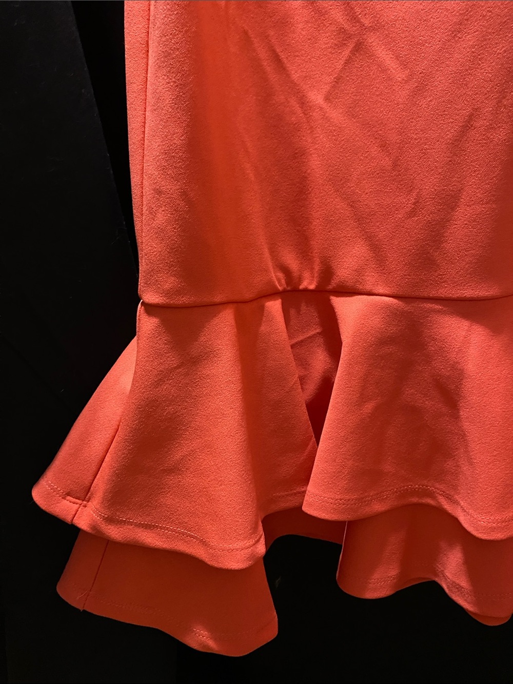 Coral Ruffle-Hem Midi Skirt - Picture 3 of 4